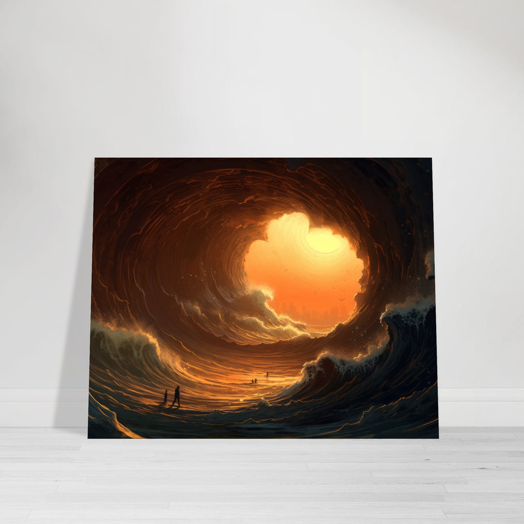 Premium Semi-Glossy Paper Poster - Abyssal Grotto Wave