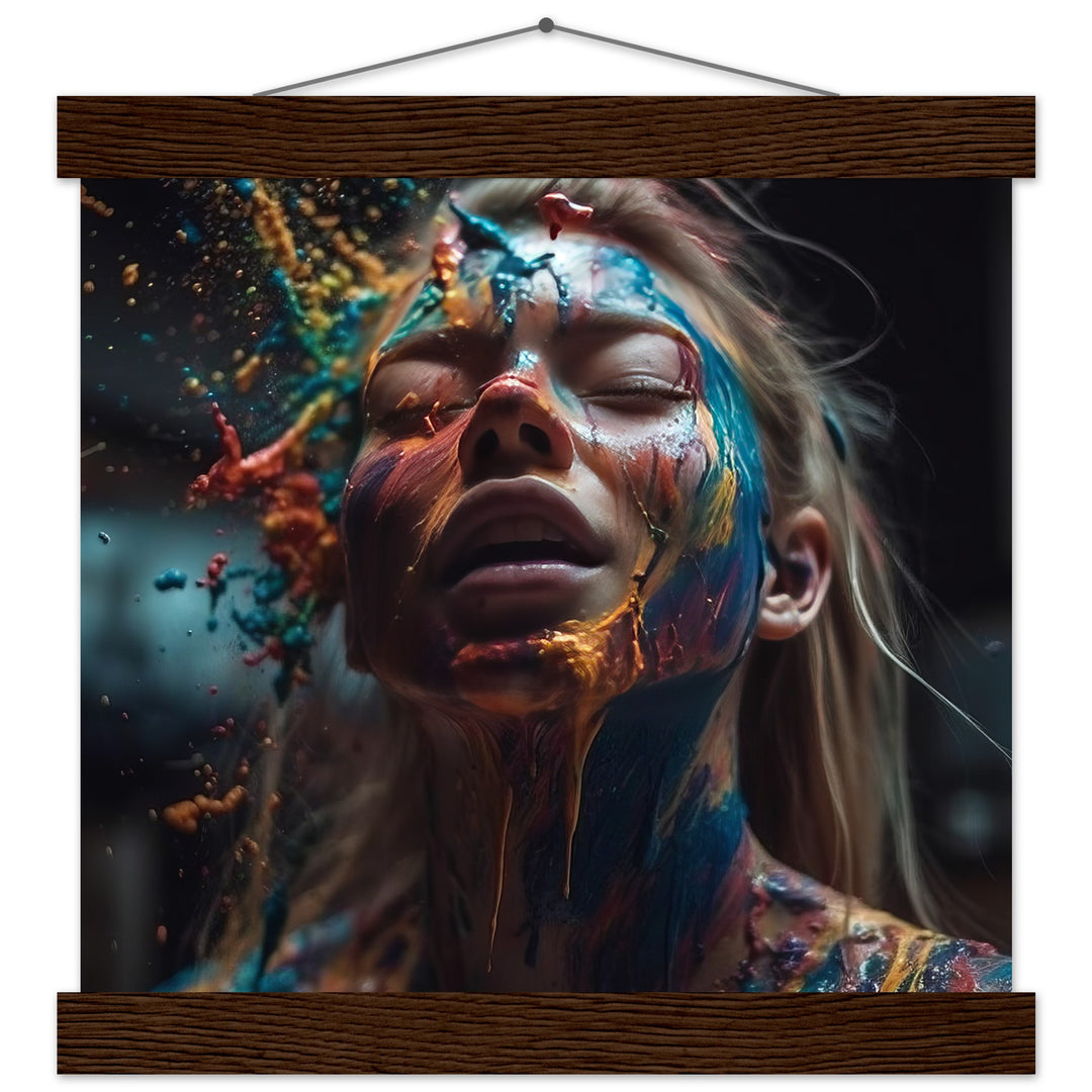 Classic Semi-Glossy Paper Poster with Hanger -  Colourful Imagination