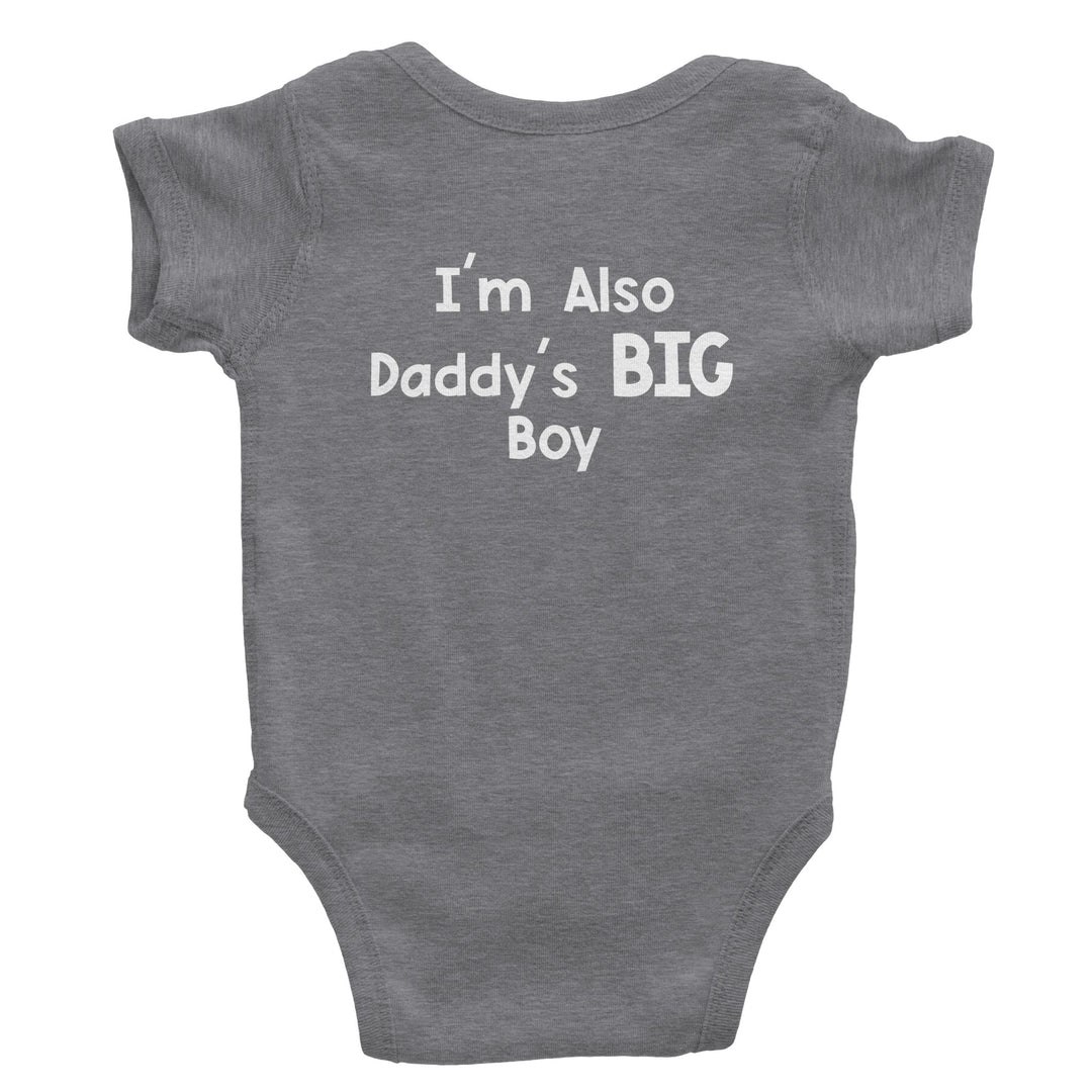 Classic Baby Short Sleeve Bodysuit Boy - "Mama's Little Man, Daddy's BIG Boy"