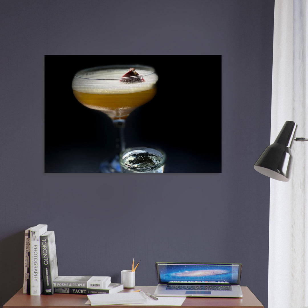 Brushed Aluminum Print - Pornstar Martini