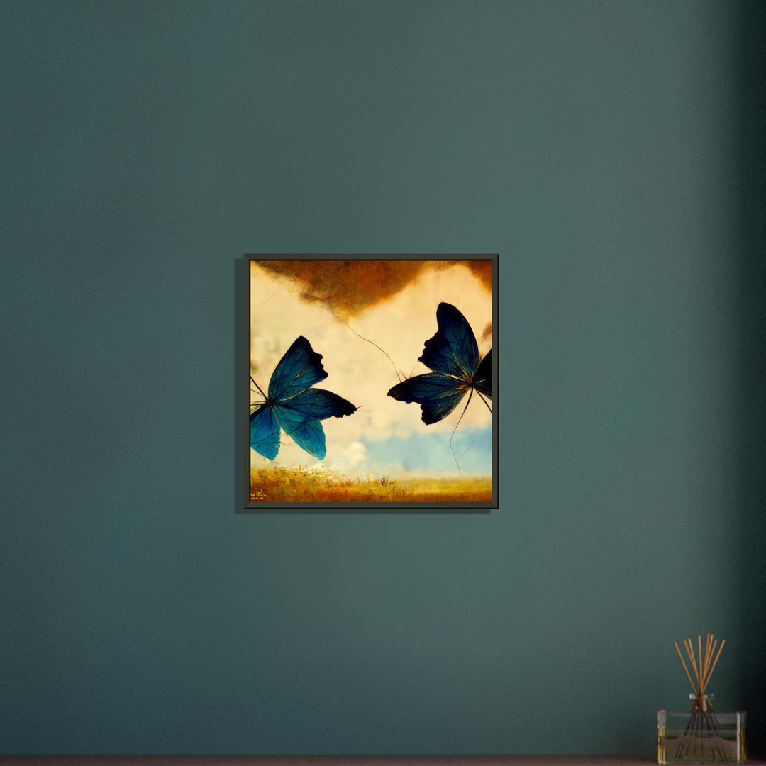 Classic Matte Paper Metal Framed Poster - Dreaming Butterflies III