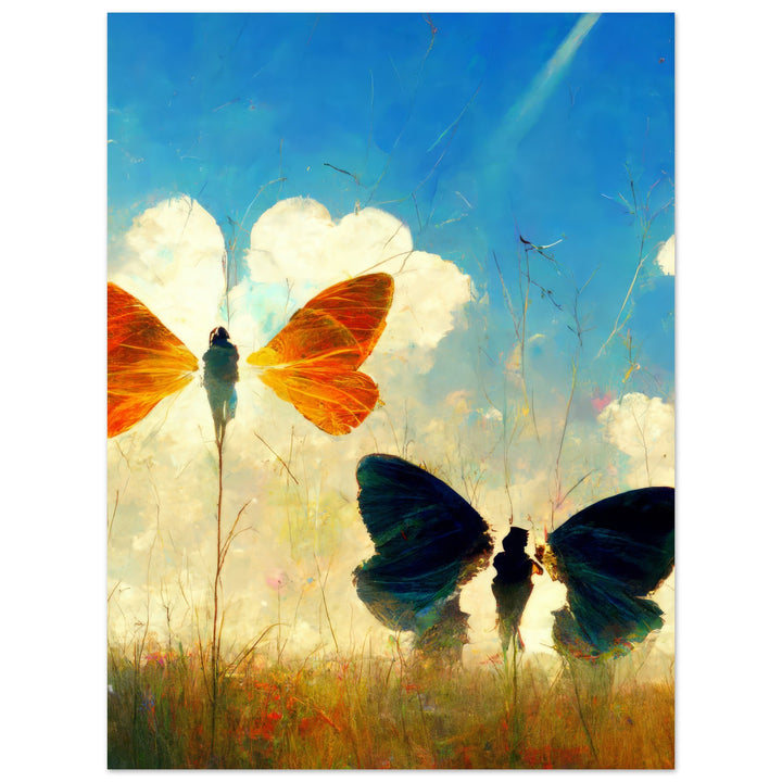 Premium Matte Paper Poster - Dreaming Butterflies