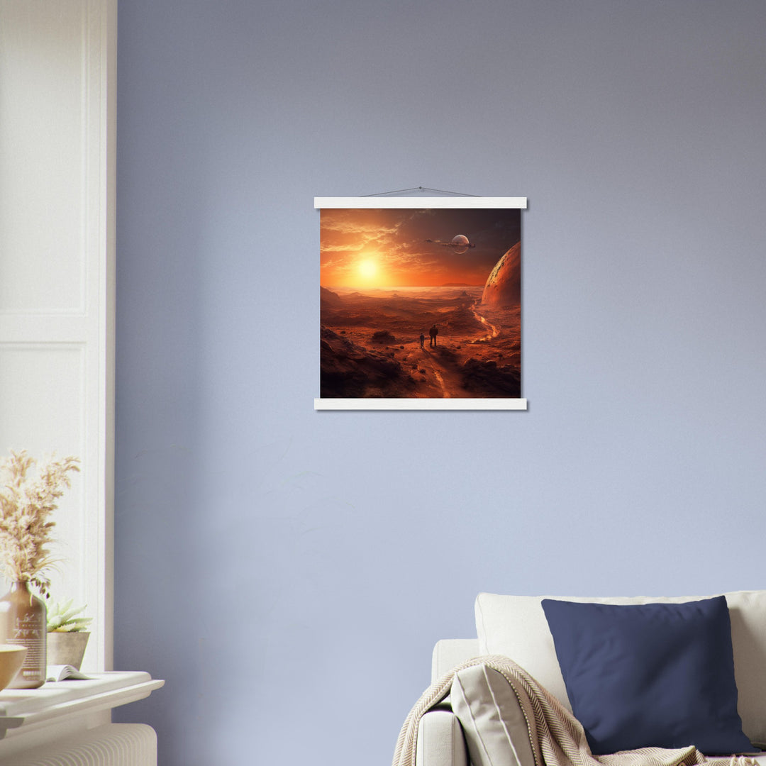 Premium Matte Paper Poster with Hanger - Sunset on Mars I