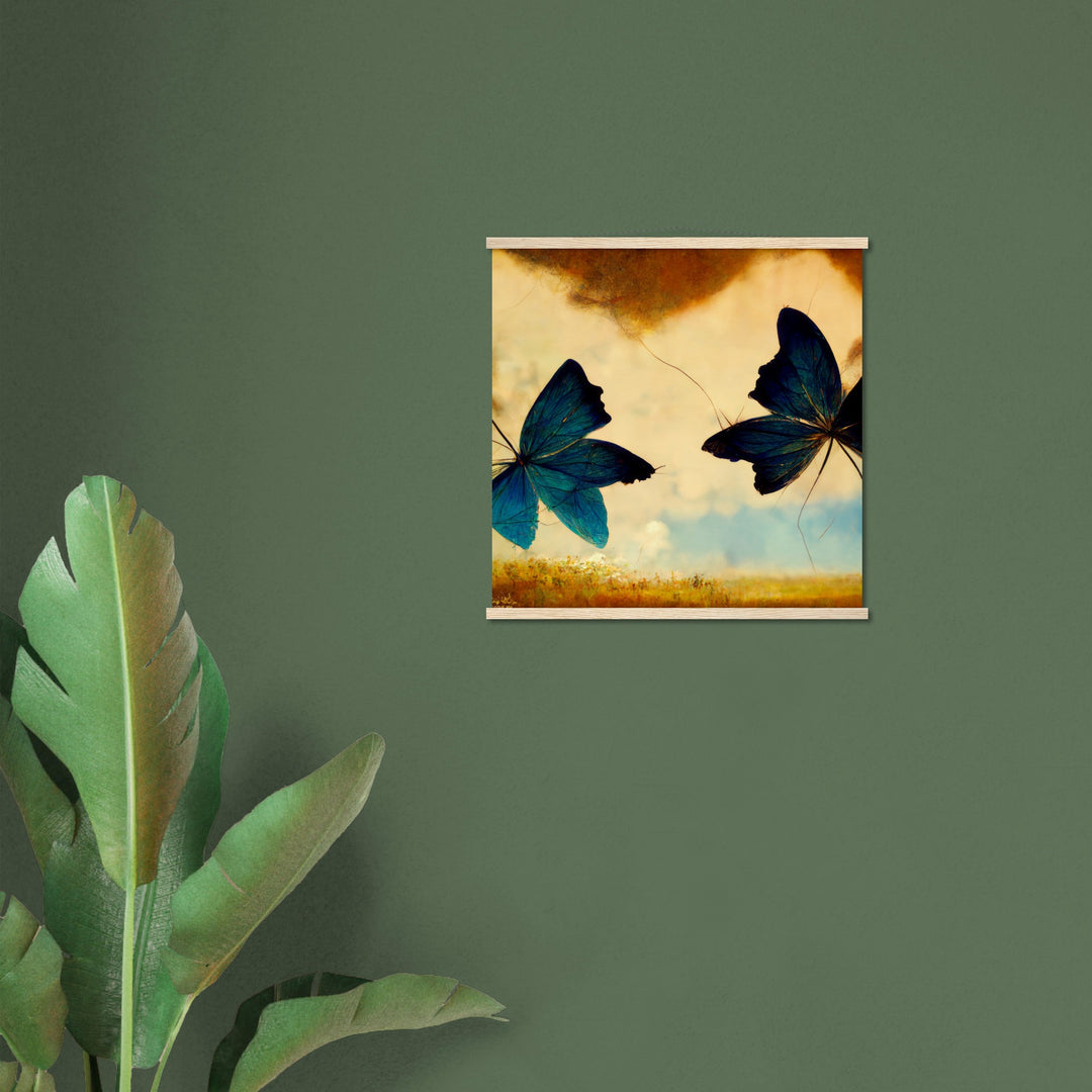 Museum-Quality Matte Paper Poster with Hanger - Dreaming Butterflies III