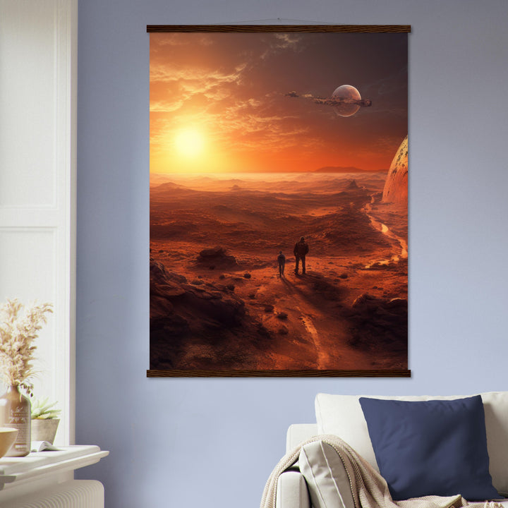 Premium Matte Paper Poster with Hanger - Sunset on Mars I