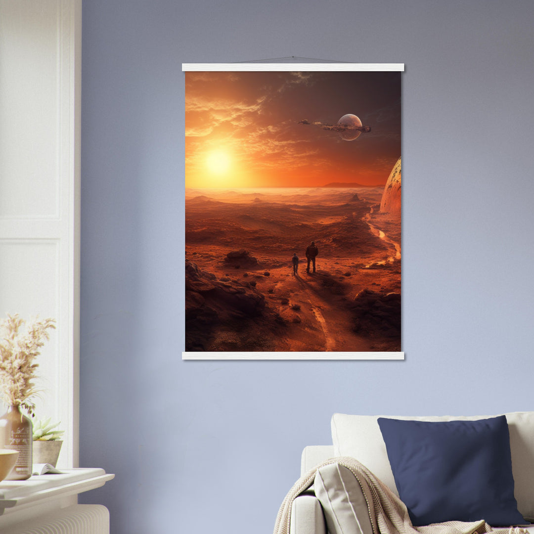 Premium Matte Paper Poster with Hanger - Sunset on Mars I