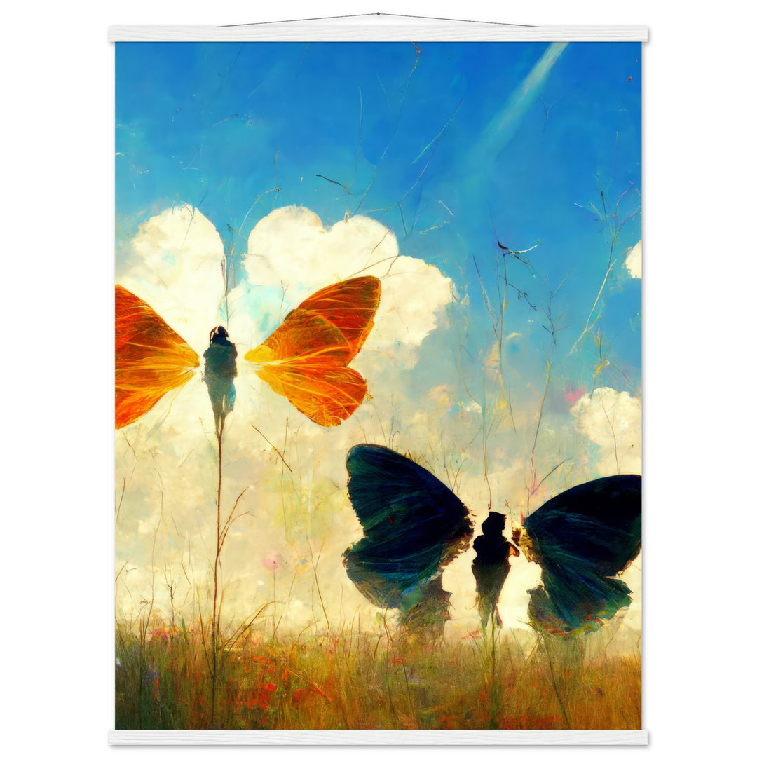Classic Matte Paper Poster with Hanger - Dreaming Butterflies