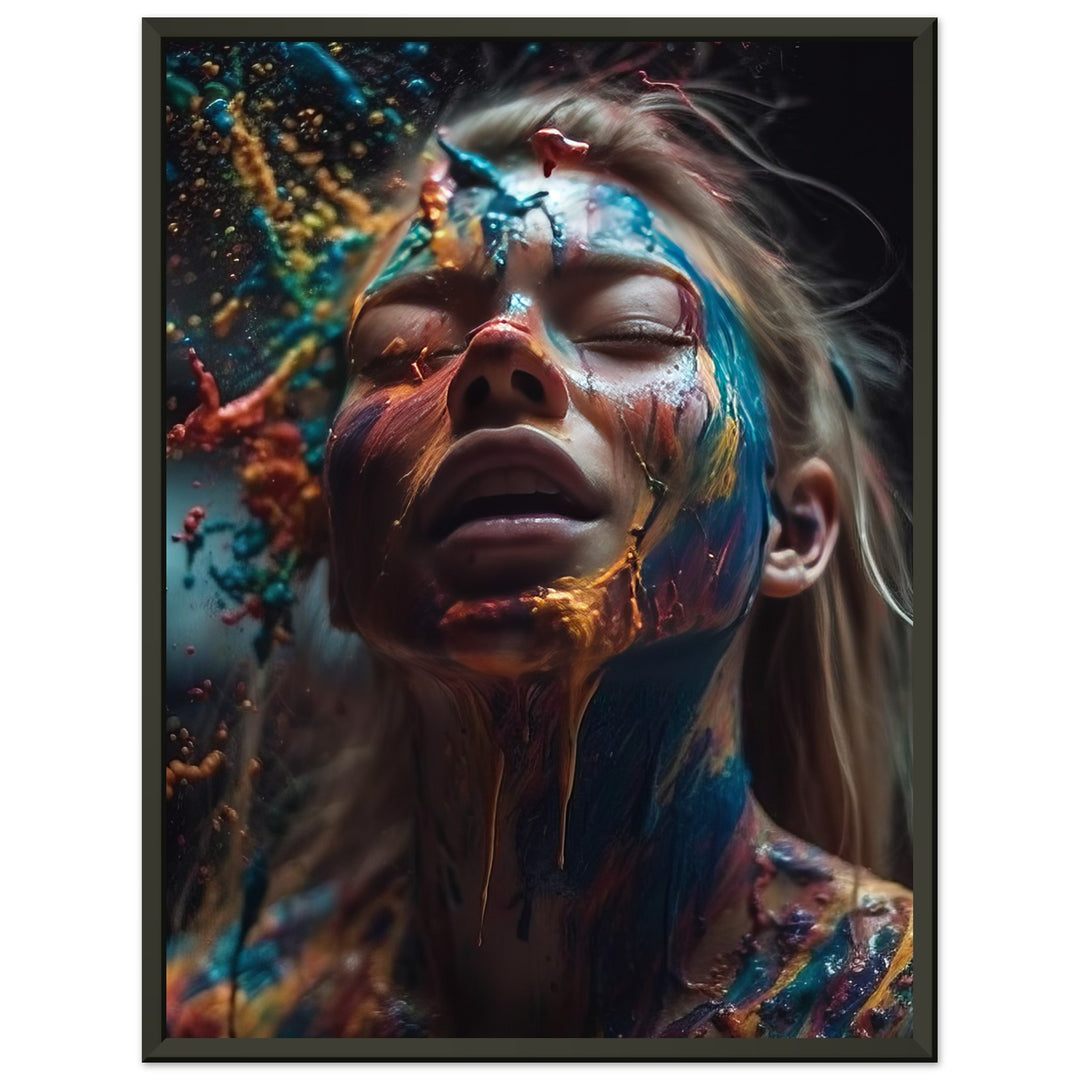 Classic Semi-Glossy Paper Metal Framed Poster - Colourful Imagination