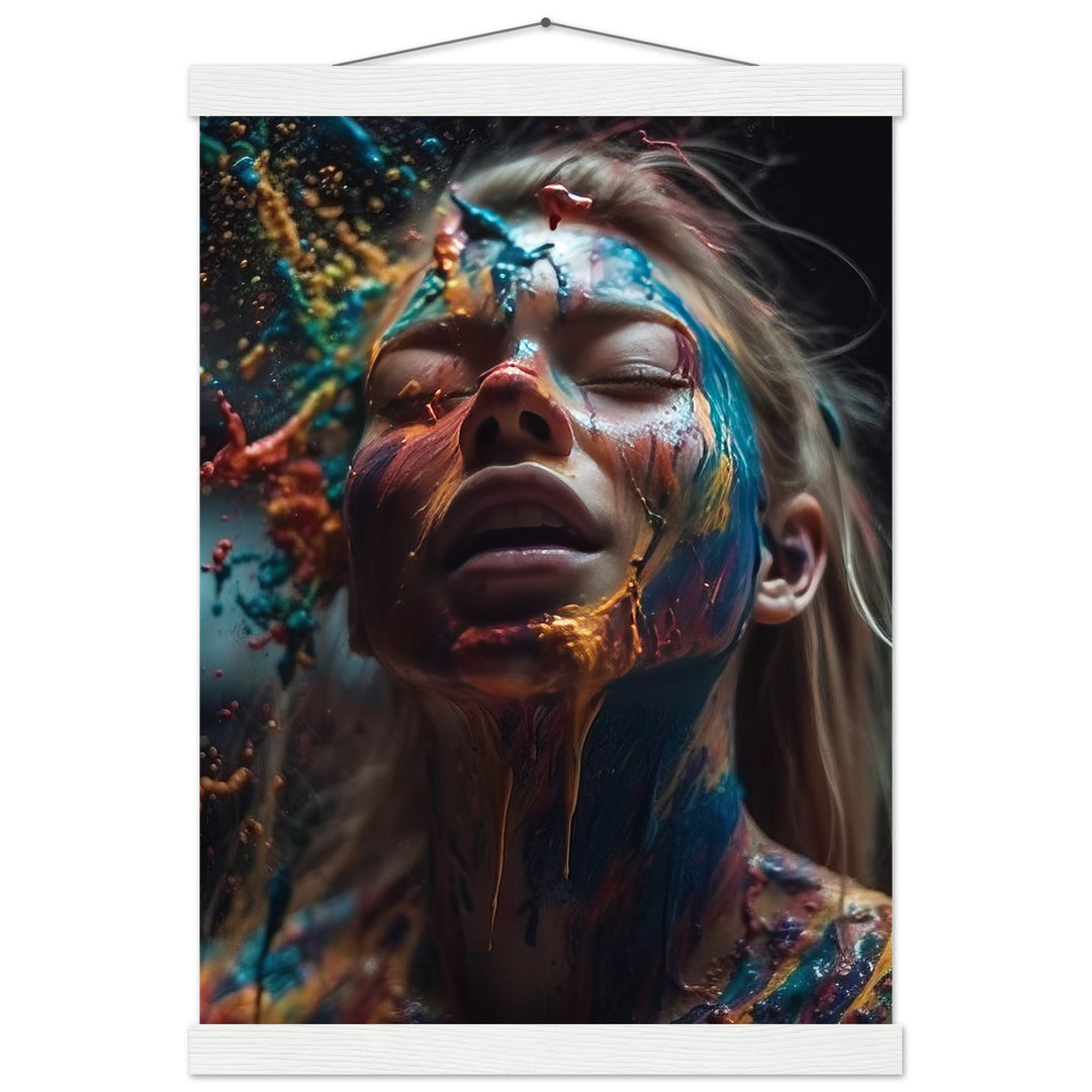 Classic Semi-Glossy Paper Poster with Hanger -  Colourful Imagination