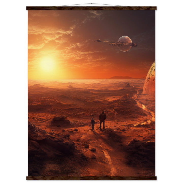 Museum-Quality Matte Paper Poster with Hanger - Sunset on Mars I