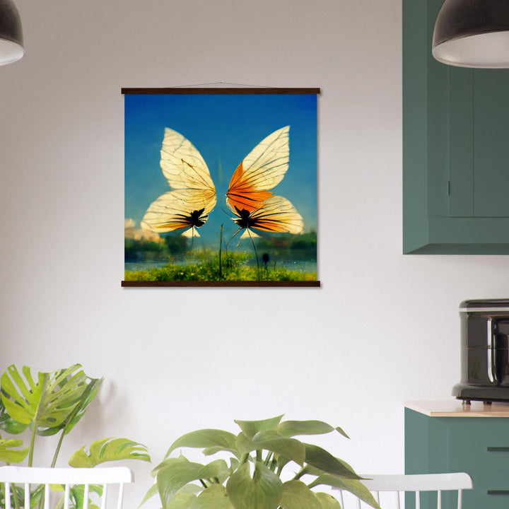 Museum-Quality Matte Paper Poster with Hanger - Dreaming Butterflies II