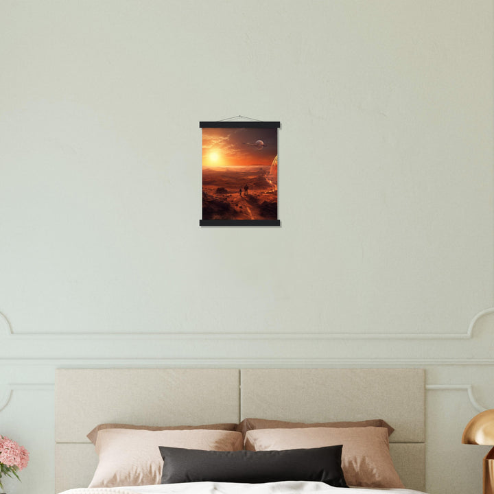 Classic Matte Paper Poster with Hanger - Sunset on Mars I