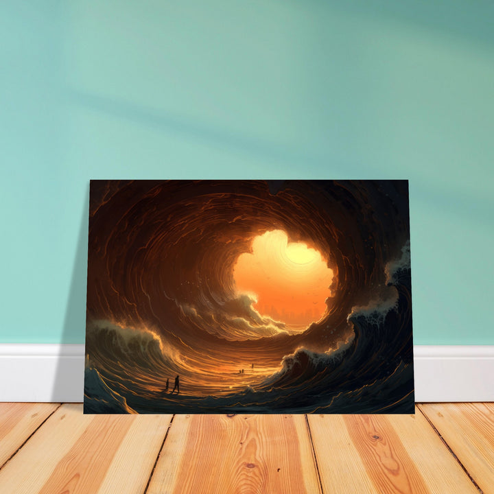 Premium Matte Paper Poster - Abyssal Grotto Wave