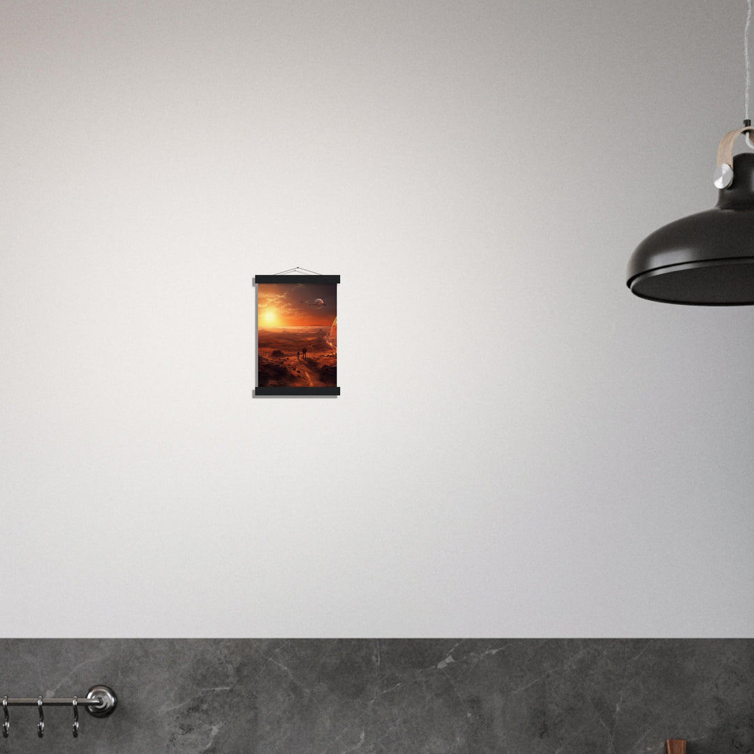 Museum-Quality Matte Paper Poster with Hanger - Sunset on Mars I