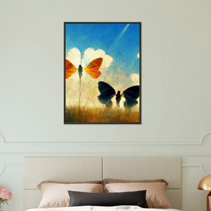 Museum-Quality Matte Paper Metal Framed Poster - Dreaming Butterflies