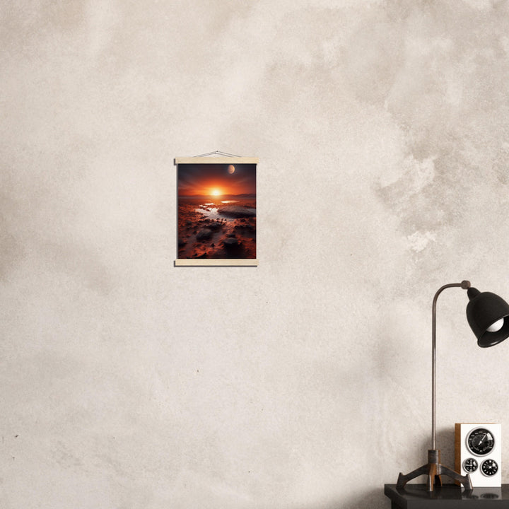 Museum-Quality Matte Paper Poster with Hanger - Sunset on Mars II