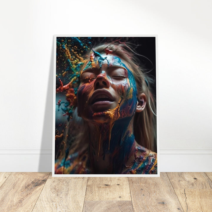 Premium Semi-Glossy Paper Wooden Framed Poster - Colourful Imagination