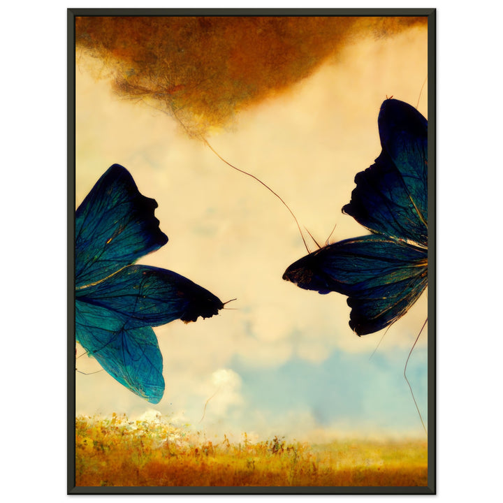 Premium Matte Paper Metal Framed Poster - Dreaming Butterflies III