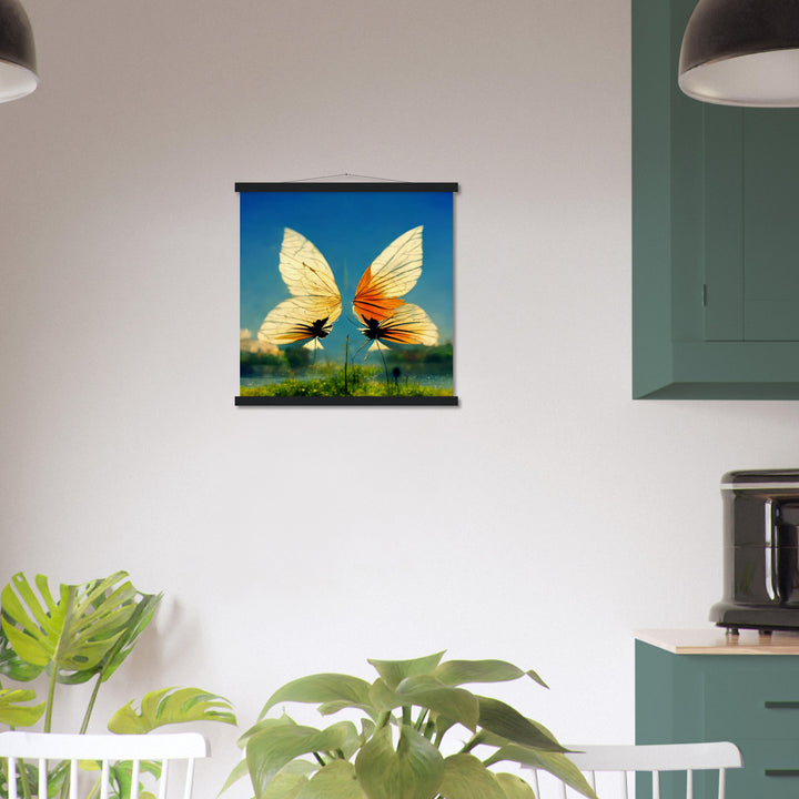 Museum-Quality Matte Paper Poster with Hanger - Dreaming Butterflies II