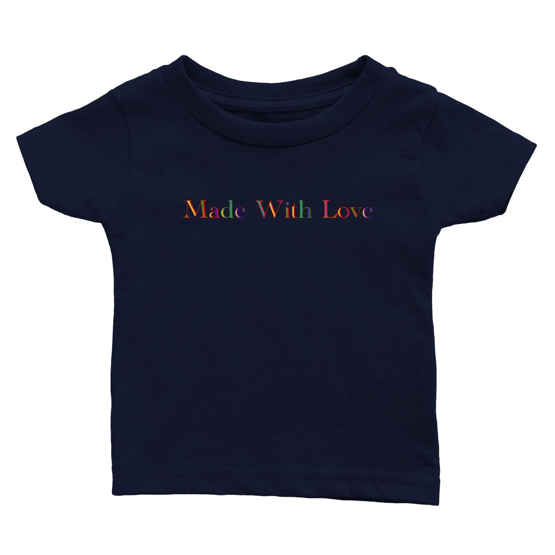 Classic Baby Crewneck T-shirt Unisex "Made With Love"
