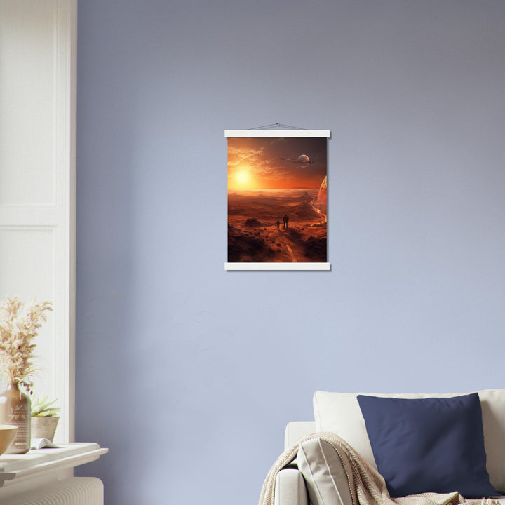 Premium Matte Paper Poster with Hanger - Sunset on Mars I