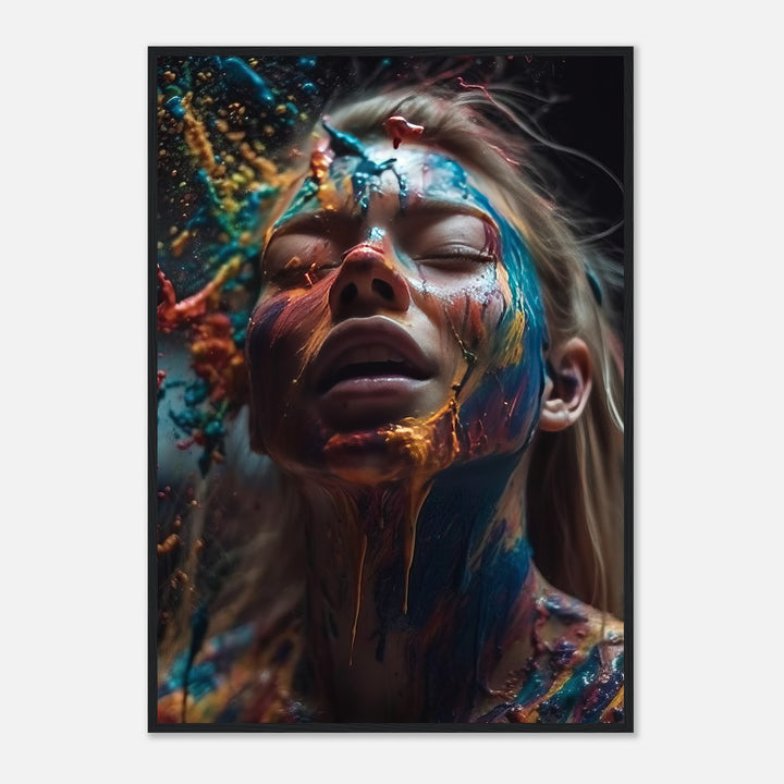 Premium Matte Paper Wooden Framed Poster - Colourful Imagination