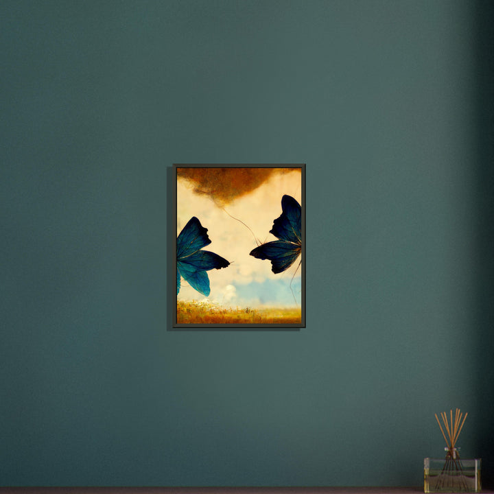 Classic Matte Paper Metal Framed Poster - Dreaming Butterflies III