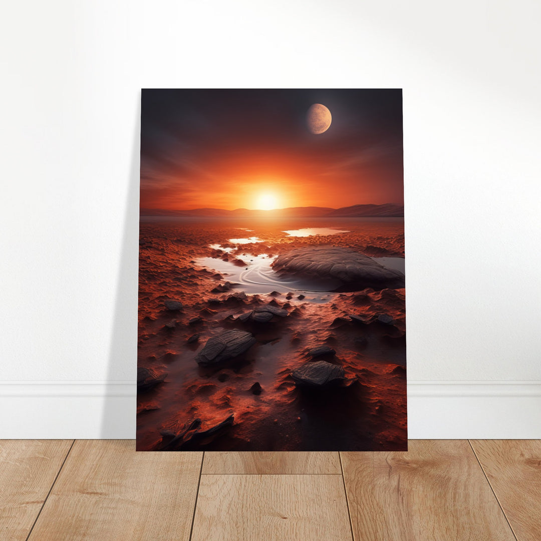 Classic Matte Paper Poster - Sunset on Mars II