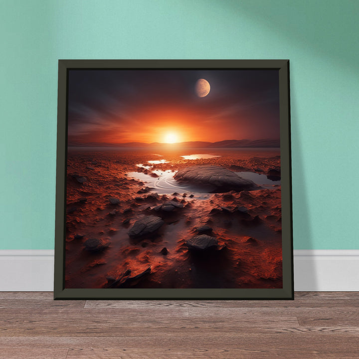 Premium Matte Paper Metal Framed Poster - Sunset on Mars II