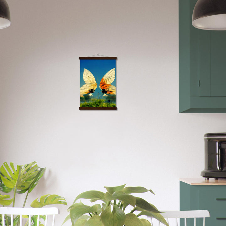 Museum-Quality Matte Paper Poster with Hanger - Dreaming Butterflies II