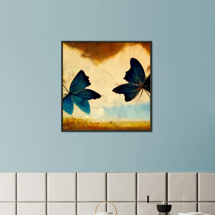 Premium Semi-Glossy Paper Metal Framed Poster - Dreaming Butterflies III