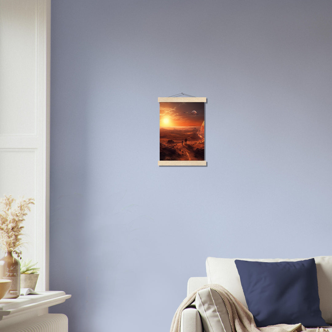 Premium Matte Paper Poster with Hanger - Sunset on Mars I