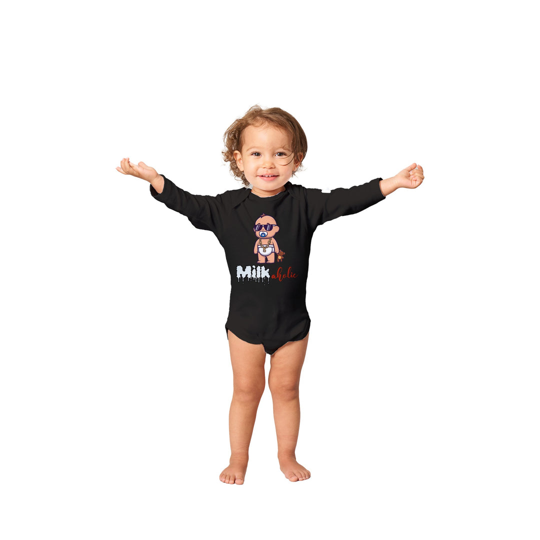 Classic Baby Long Sleeve Bodysuit - Milkaholic