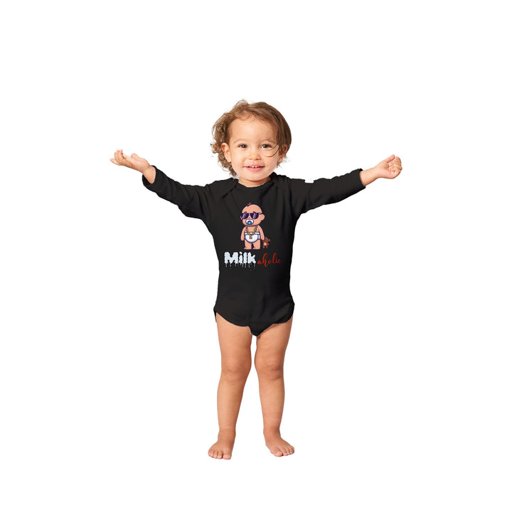 Classic Baby Long Sleeve Bodysuit - Milkaholic