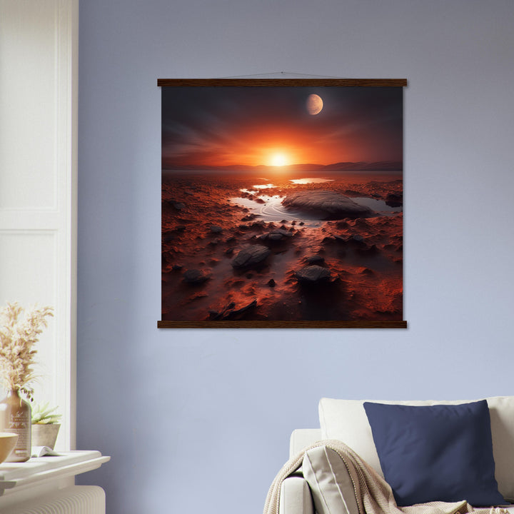 Premium Matte Paper Poster with Hanger - Sunset on Mars II