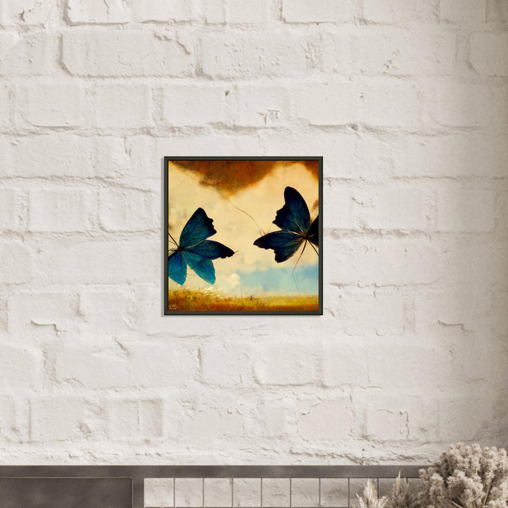 Museum-Quality Matte Paper Metal Framed Poster - Dreaming Butterflies III