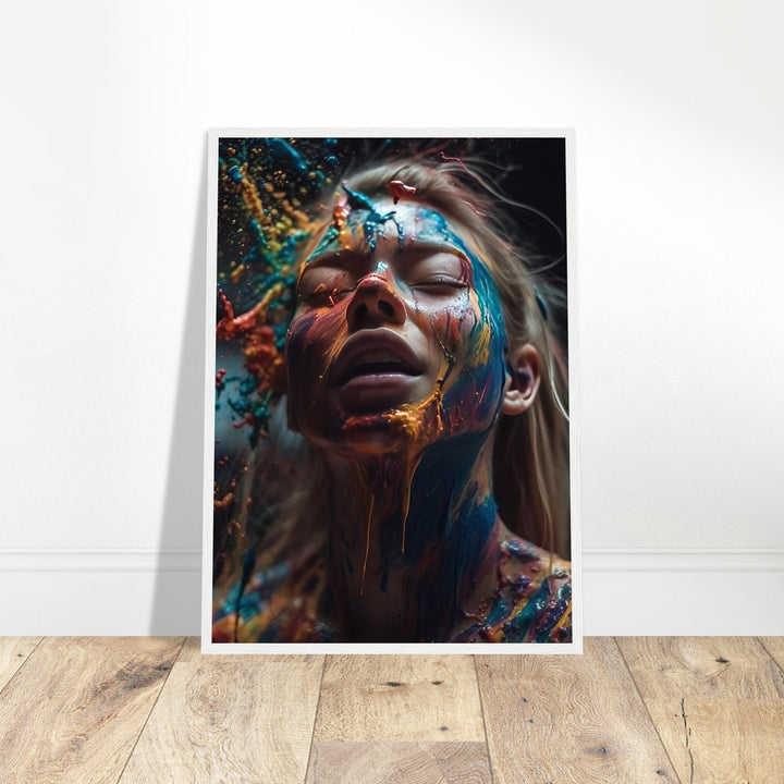 Premium Semi-Glossy Paper Wooden Framed Poster - Colourful Imagination