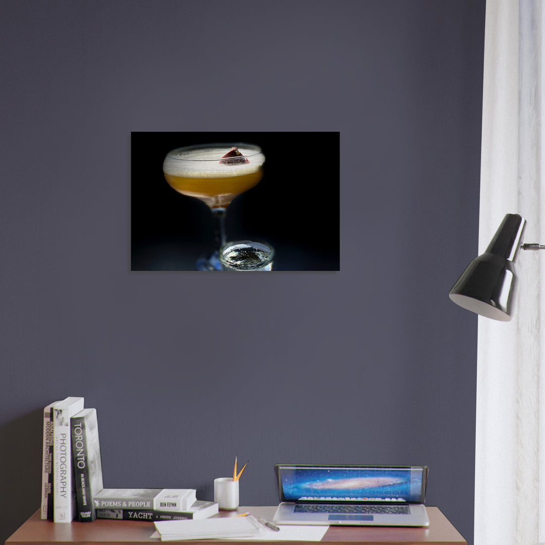 Brushed Aluminum Print - Pornstar Martini