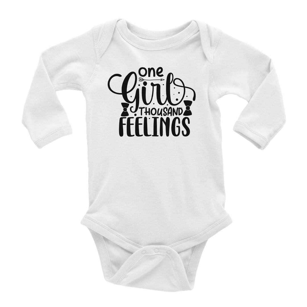 Classic Baby Long Sleeve Bodysuit - One girl, thousand feelings