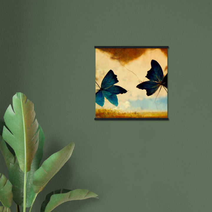 Museum-Quality Matte Paper Poster with Hanger - Dreaming Butterflies III