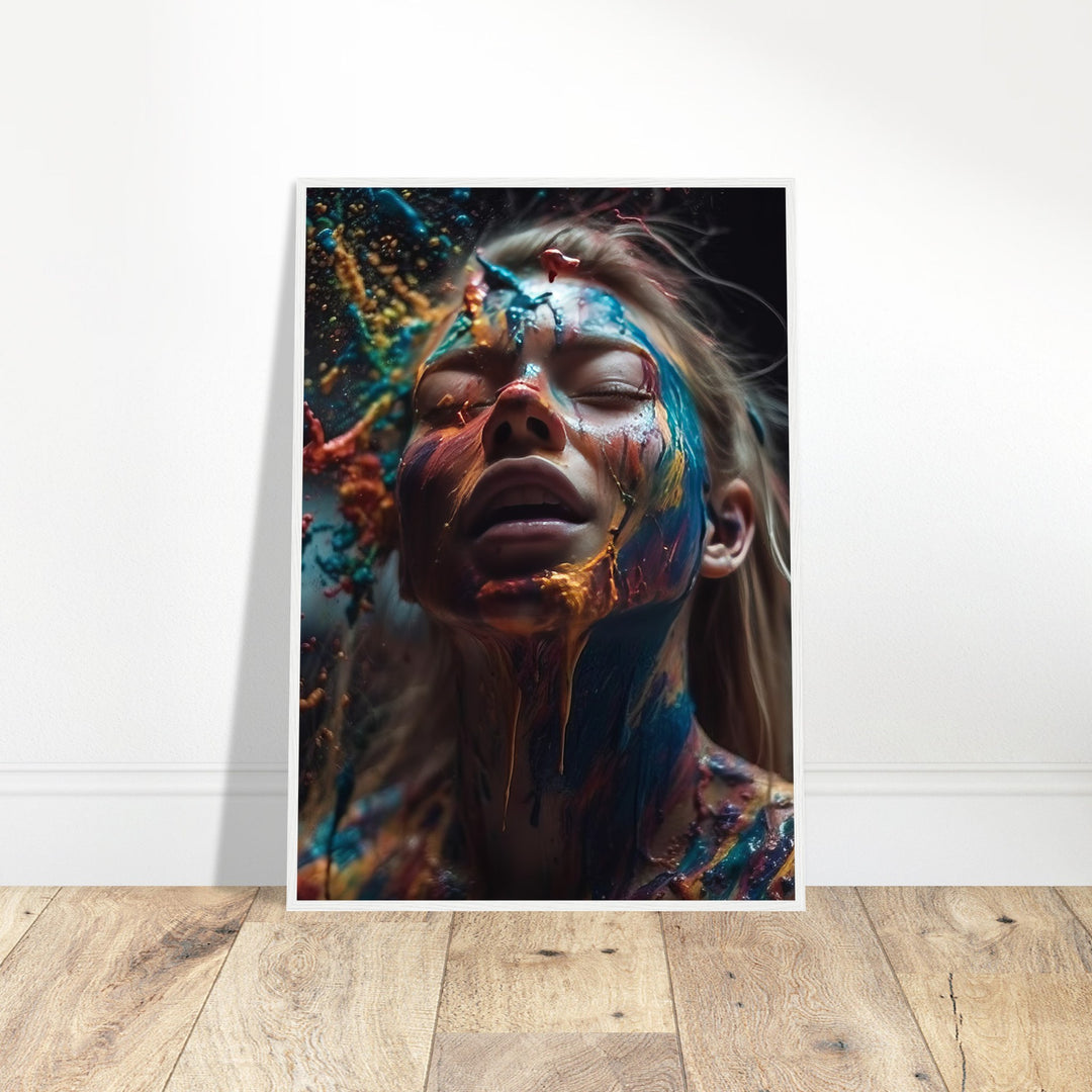 Premium Semi-Glossy Paper Wooden Framed Poster - Colourful Imagination