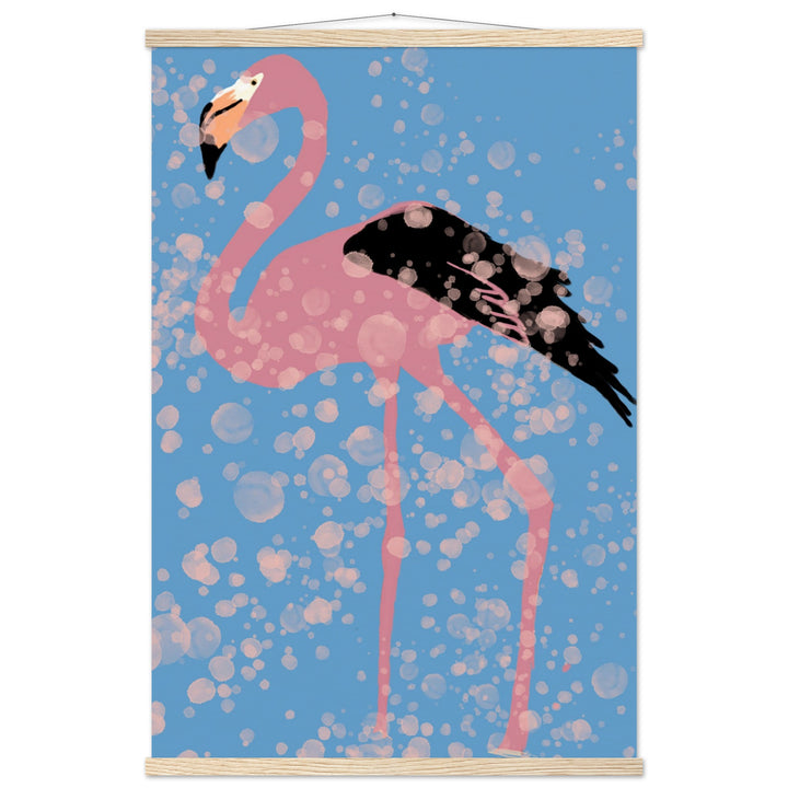 Museum-Quality Matte Paper Poster with Hanger - Pink Flamingo