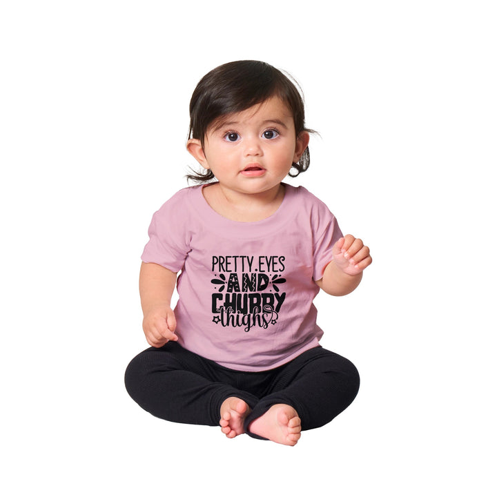 Classic Baby Crewneck T-shirt - Pretty eyes and chubby thighs