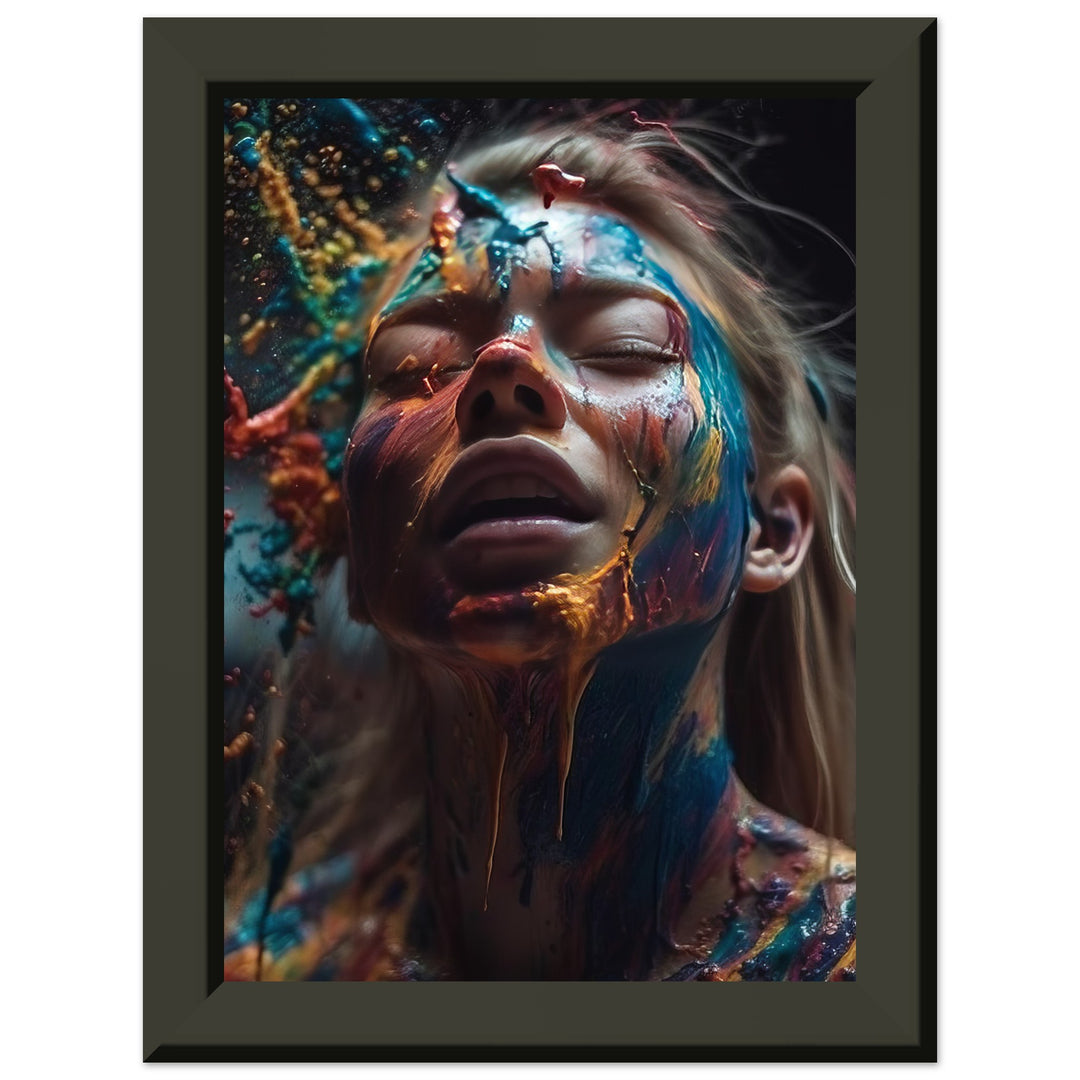 Classic Matte Paper Metal Framed Poster - Colourful Imagination