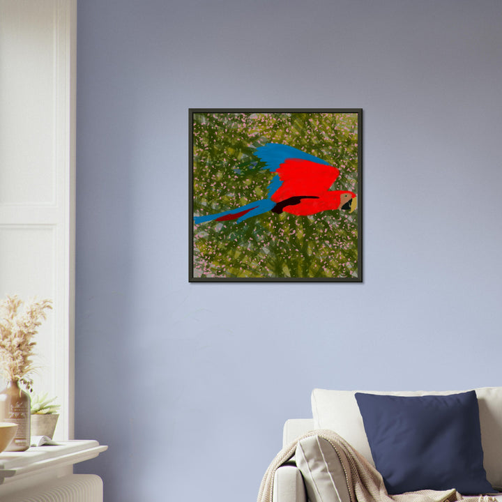 Museum-Quality Matte Paper Metal Framed Poster - Parrot Colourful