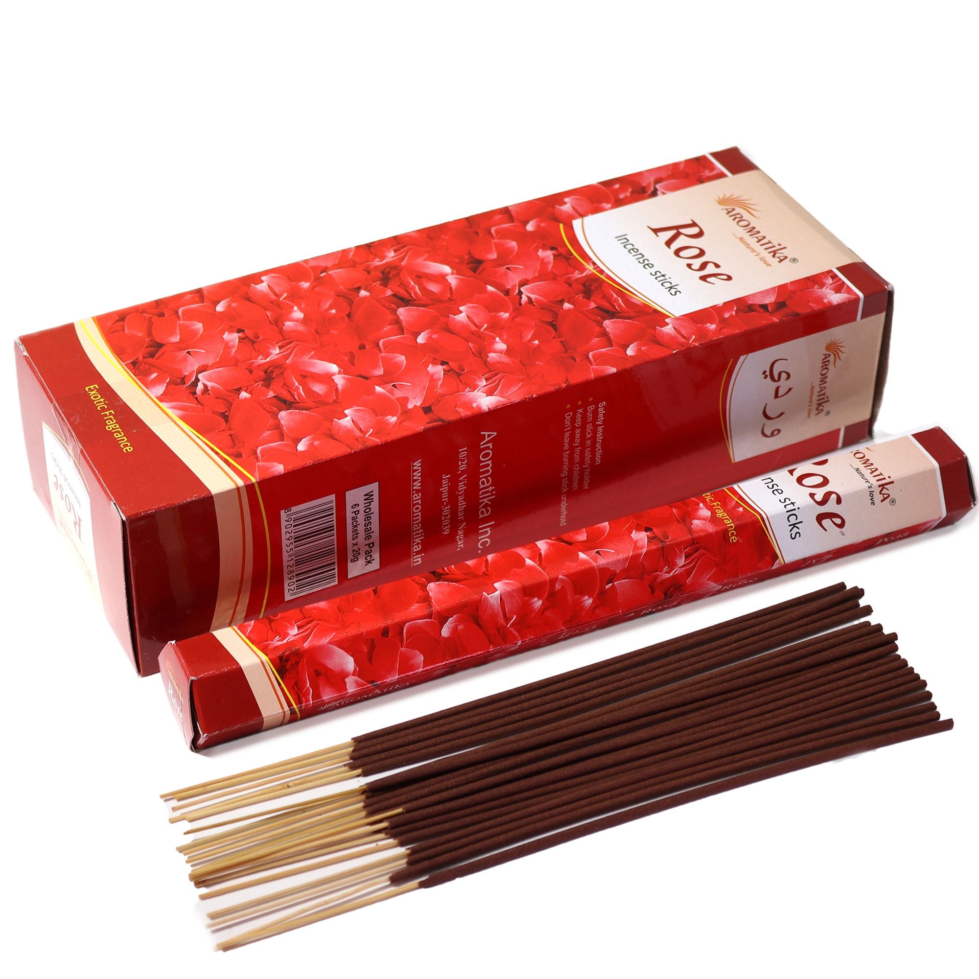 Aromatika Charcoal Free Hex Incense - Rose