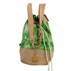 All Natural Backpack - Green Stonewash - Tree of Life