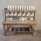 A&C 1.8m Standard Table with top shelf