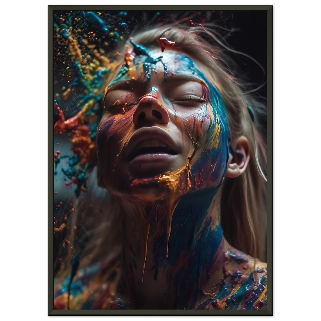 Classic Semi-Glossy Paper Metal Framed Poster - Colourful Imagination