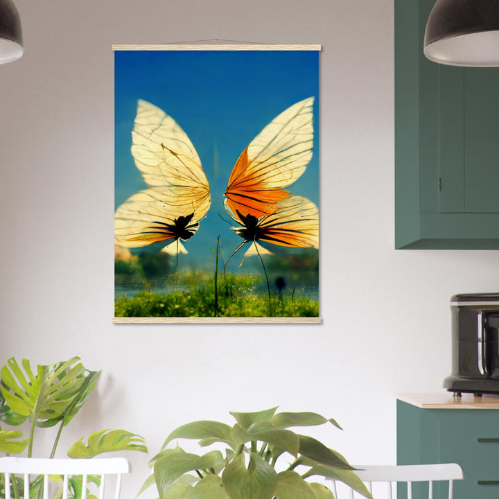 Museum-Quality Matte Paper Poster with Hanger - Dreaming Butterflies II